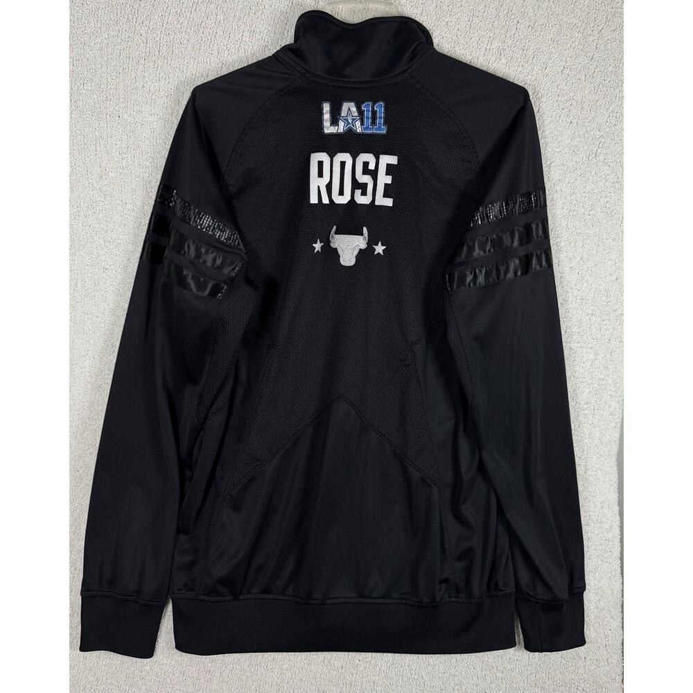 Rare Derrick Rose Bulls LA11 All Star Track Jacket 39 of 60 Adidas Warm Up M - Picture 2 of 15